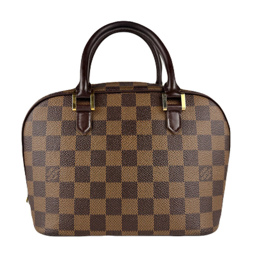Louis Vuitton Damier Salia Handbag Canvas Ebene Brown